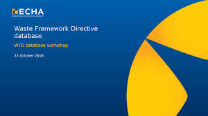 管理EU廢物框架指令WFD的數據要求